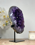 Spectacular Natural Amethyst Geode with Large Purple Crystals - MWS1446