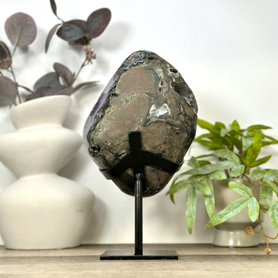 Unique Natural Uruguayan Amethyst Geode Statemen Piece - MWS3167