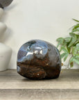 Deep Purple Amethyst & Blue Banded Agate Stone Geode from Uruguay - STGE0063