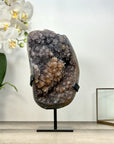 Natural Quartz & Citrine Cluster on Metal Stand - MWS2982