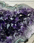 Huge 43 lb Natural Amethyst & Green Jasper Geode - MWS2994