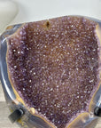 Natural Druzy Amethyst Geode with Agate Shell - MWS3337
