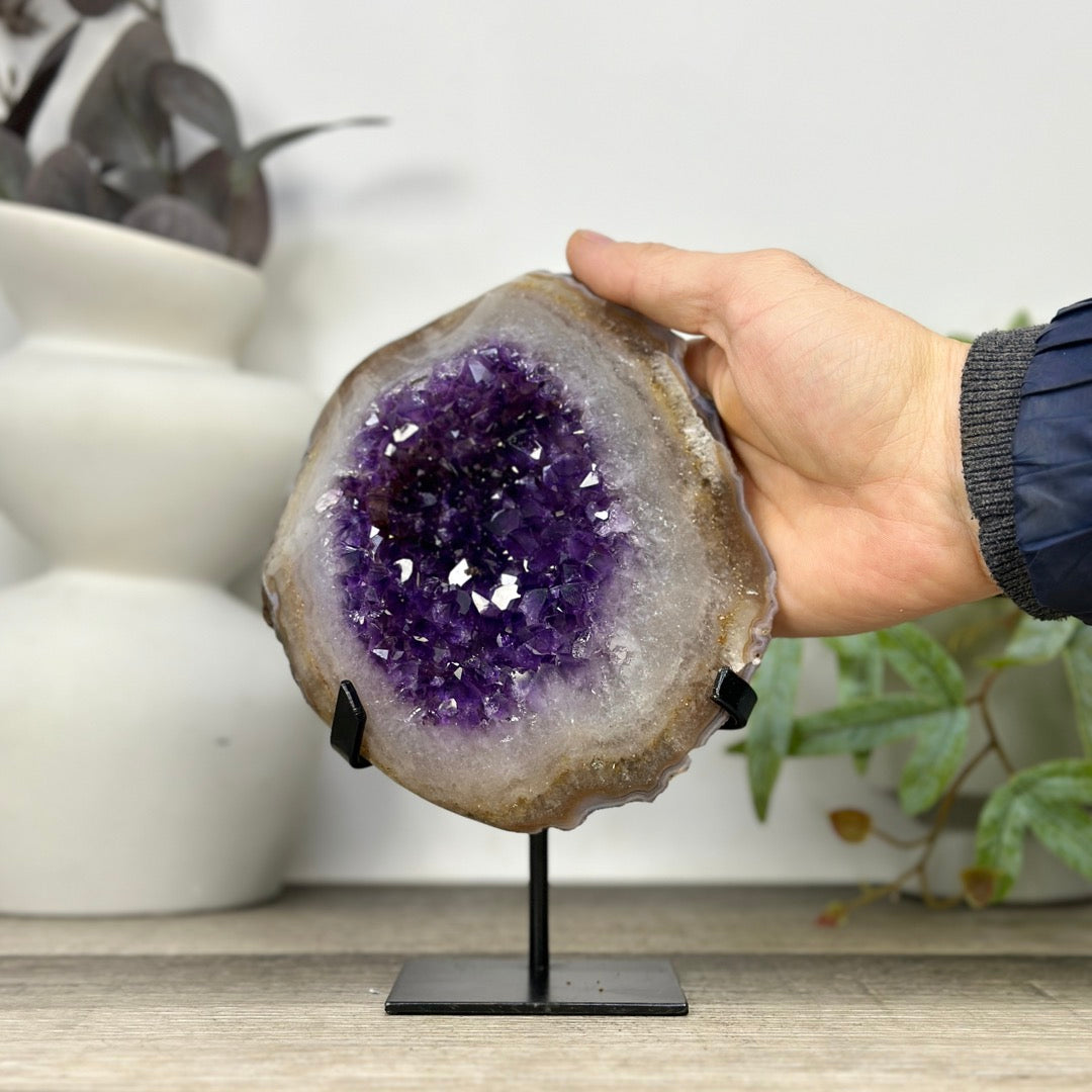 Stunning Amethyst Flower on Stand - MWS3307