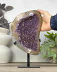 Large Natural Amethyst Crystal on Stand from Uruguay - MWS3324