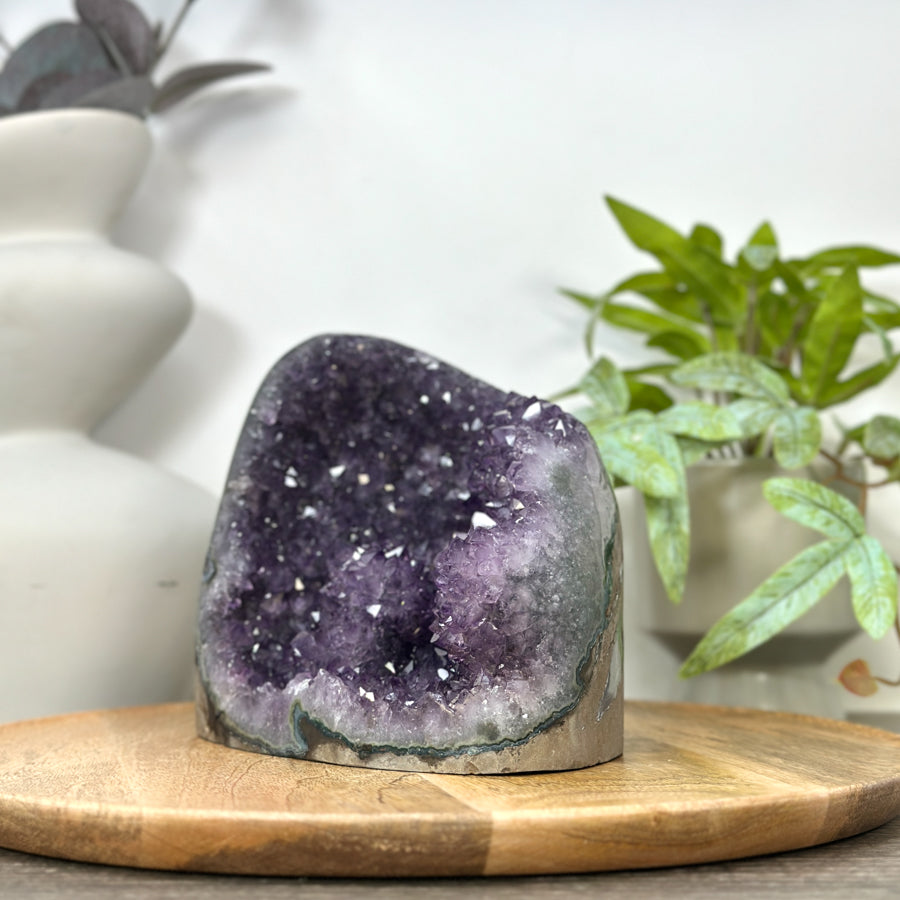Amethyst Geode with Stalactite Formations - CBP1303