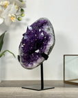 Amethyst Crystal Cluster Geode with Quartz Shell - MWS2636