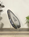 Polished Blue Banded Agate Slice - SLC0024