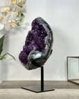 Amethyst Geode Crystal Cluster – Purple Mineral Specimen for Home Decor Display - MWS2697