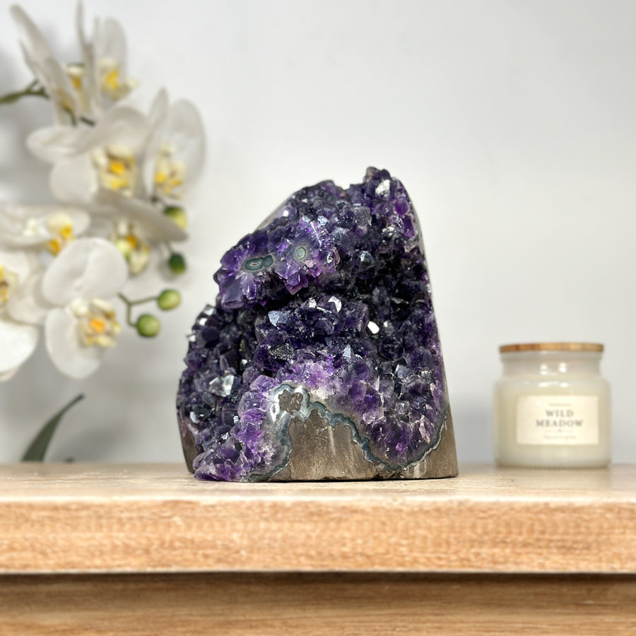 Uruguayan Natural Deep Purple Amethyst Cathedral - CBP1127