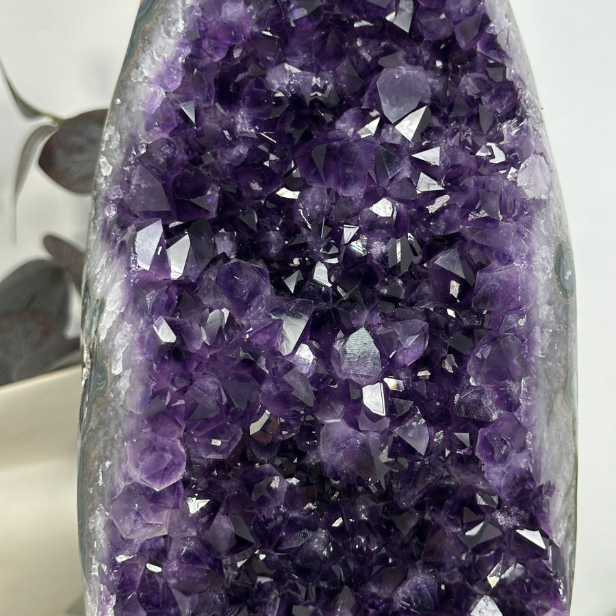 Unique Natural Uruguayan Amethyst Geode Statemen Piece - MWS3225
