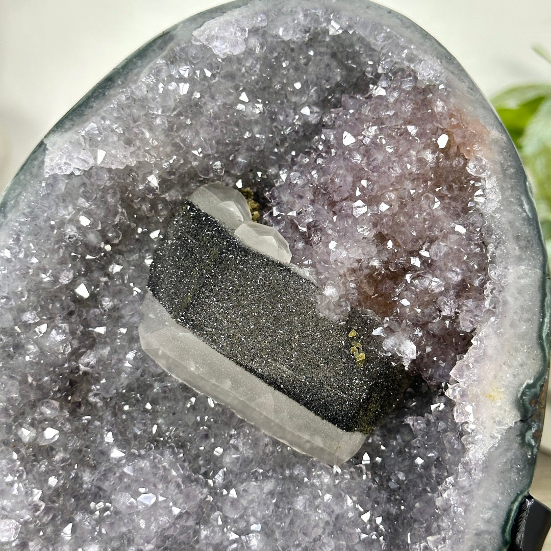 Collection Grade Amethyst Geode with Calcite Formation - MWS3381