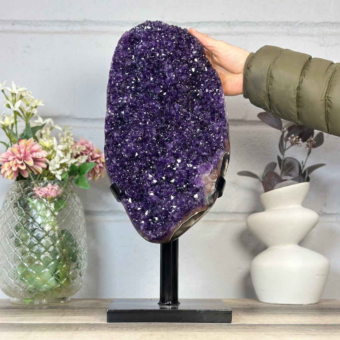 Natural 19 in Tall Amethyst Crystal Specimen Statement Piece - MWS3406