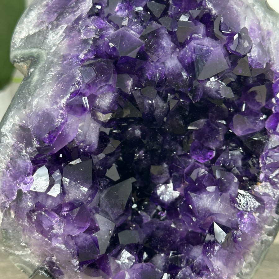 Amethyst Geode with Deep Purple Large Crystals from Uruguay - MWS2930