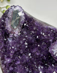 Amethyst Crystal Cluster on Stand - Violet Geode for Home Decor Display - MWS2646