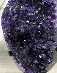 Deep Purple Amethyst Cluster With Green Jasper Shell – Unique Crystal Display Piece for Altar Decor - MWS2492