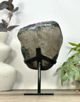Natural Amethyst Crystal Cluster with Green Jasper Shell - MWS3191