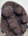 Druzy Amethyst Cluster With Agate Shell and Stalactite Formations - MWS2505