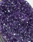 Large Natural Amethyst Cathedral with Blue Banded Agate Shell - CBP1135