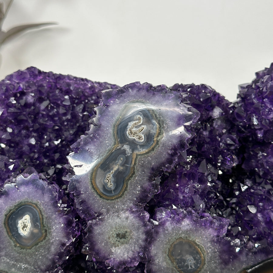 Unique Natural Amethyst Specimen with A+ Grade Crystals &amp; Stalactite Formations - MWS3103