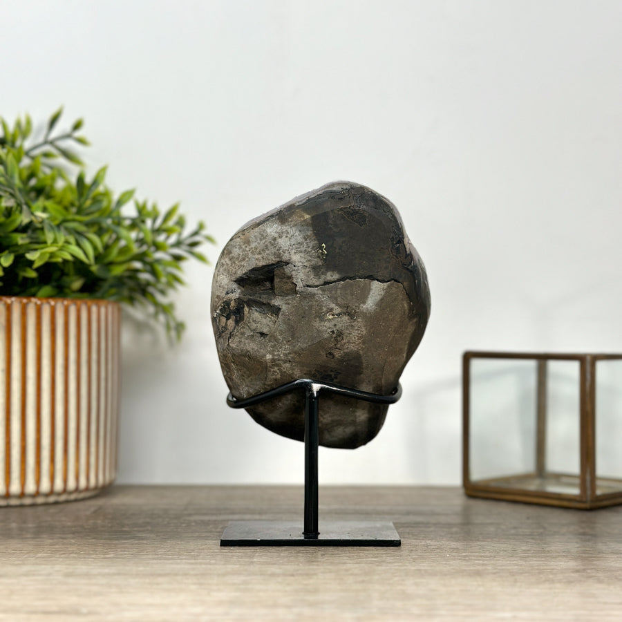 Amethyst Geode with Calcite Crystal Formation – Natural Uruguayan Collector’s Specimen - MWS2399