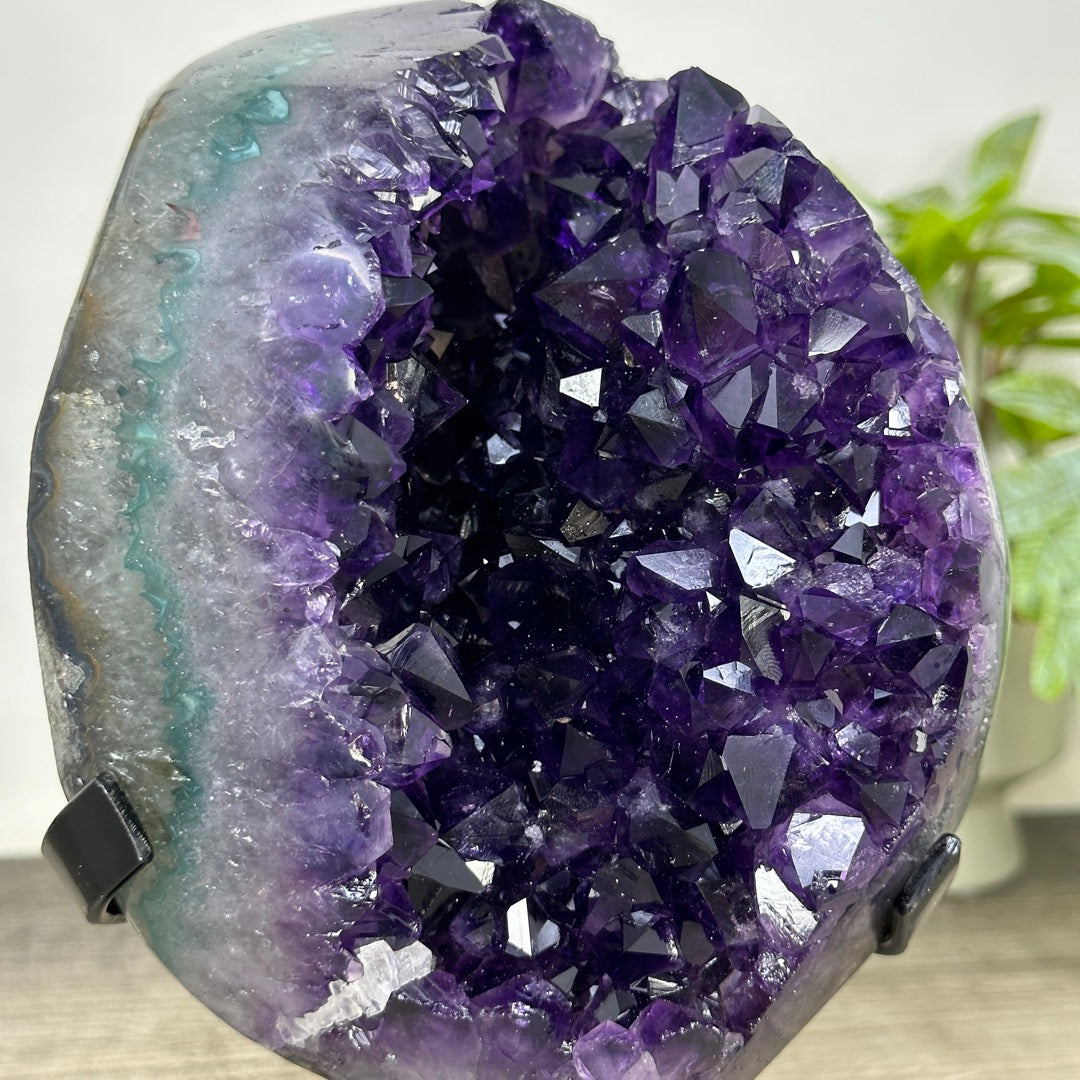 Top Quality Natural Amethyst Crystal Cluster on Stand - MWS3382