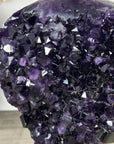 Deep Purple Amethyst Cluster on Metal Stand from Uruguay - MWS2779