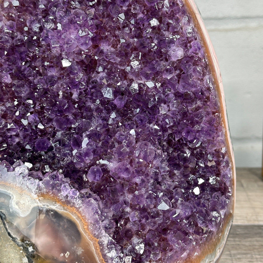 XL Amethyst Cathedral with Rainbow Jasper &amp; Agate Shell - CBP1253