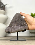 Natural Sugar Quartz Specimen on Metal Stand - MWS3371