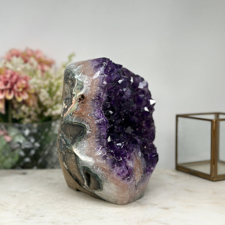 One of a Kind Natural Amethyst Cathedral - CBP1028