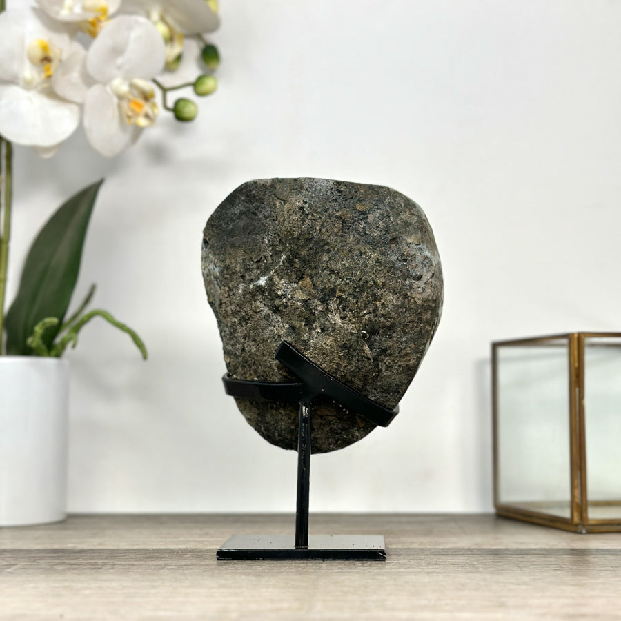 Rare Natural Quartz Druzy Geode with Hematite Formation - MWS2867