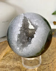 Agate & Quartz Druzy Sphere Geode with Crystal Cavity - SPH0235