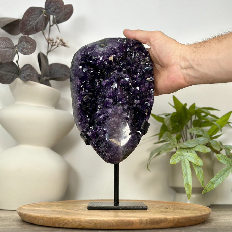 A+ Grade Uruguayan Amethyst Cluster on Stand - MWS3072