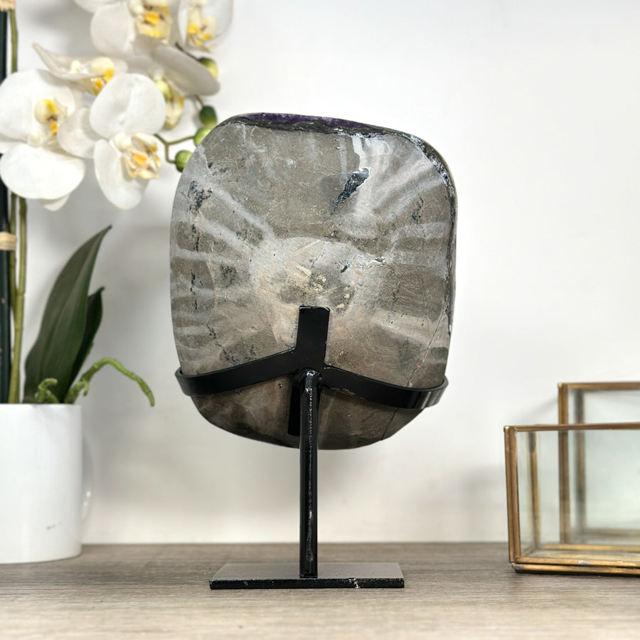 Top Grade Uruguayan Amethyst Crystal Cluster on Stand - MWS2391