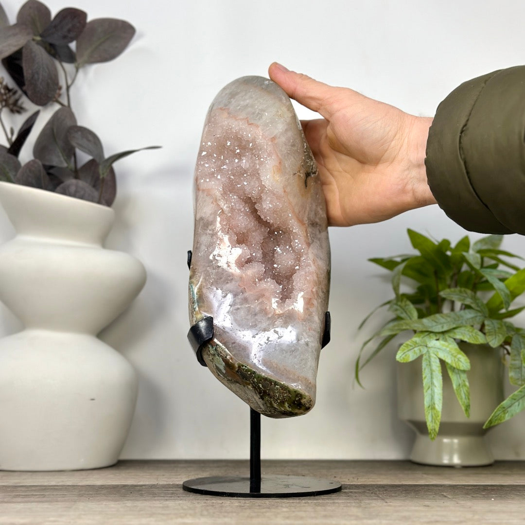 Large Natural Peach Tone Quartz Specimen - MWS3365