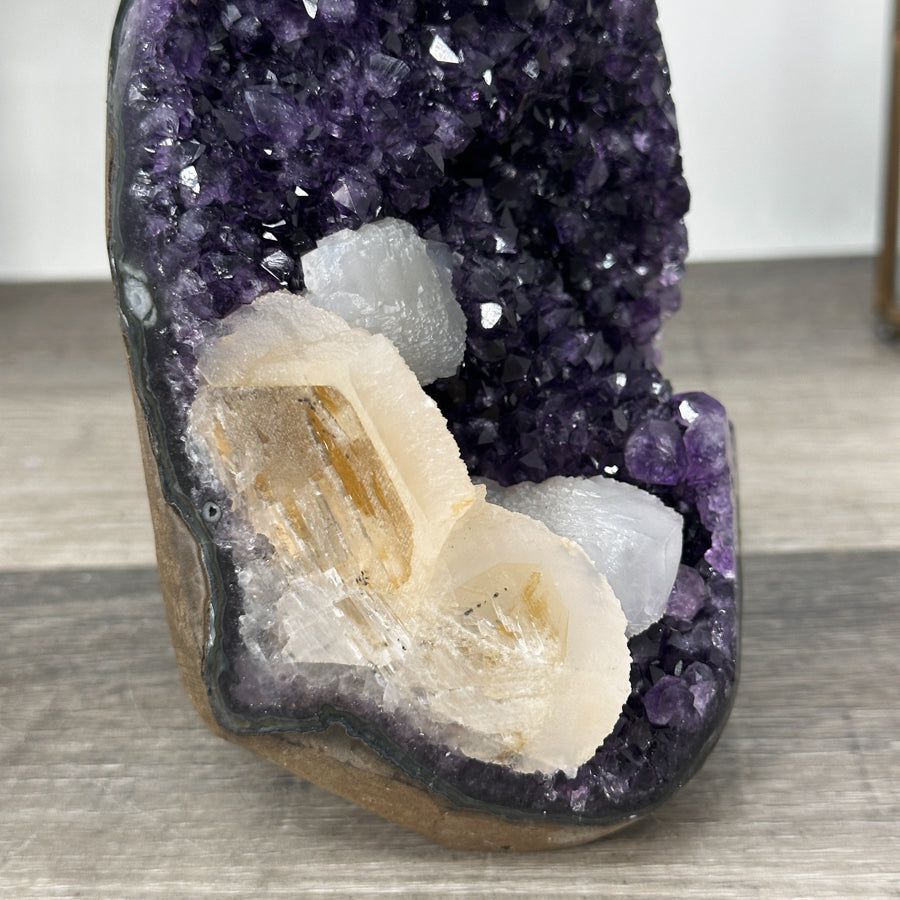 Top Quality Amethyst Cathedral with Calcite Crystal Formation - CBP1290