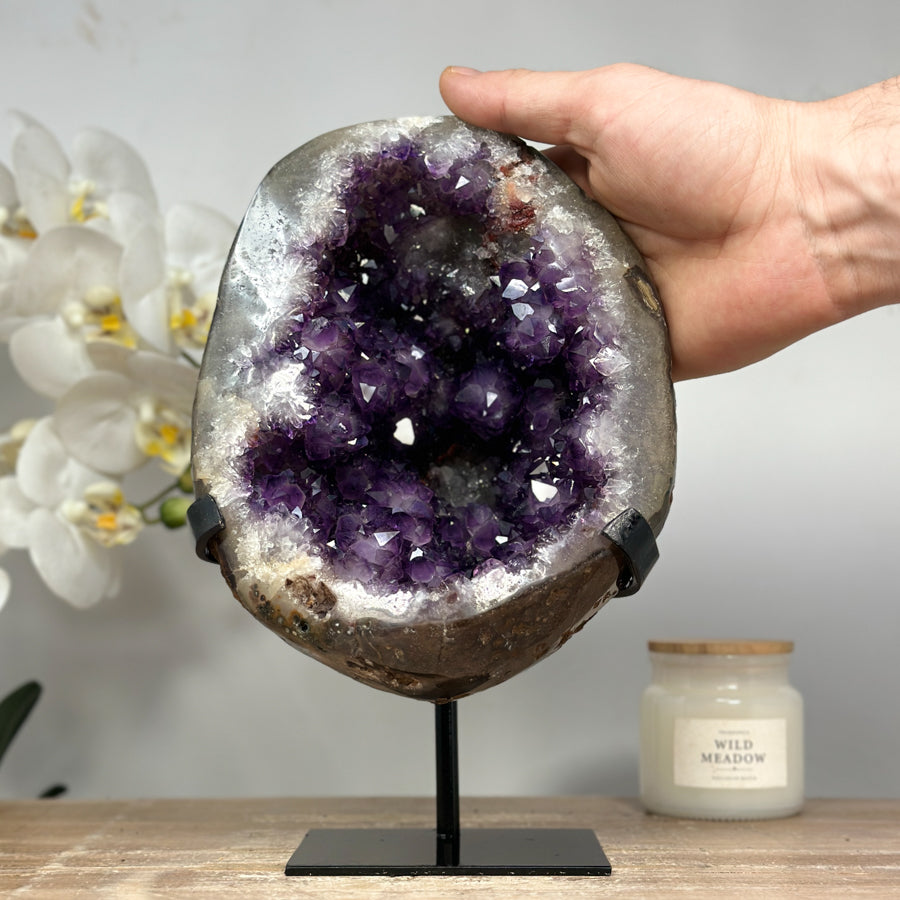 Natural Large Amethyst Geode Full of Stalactite Formations - MWS1420