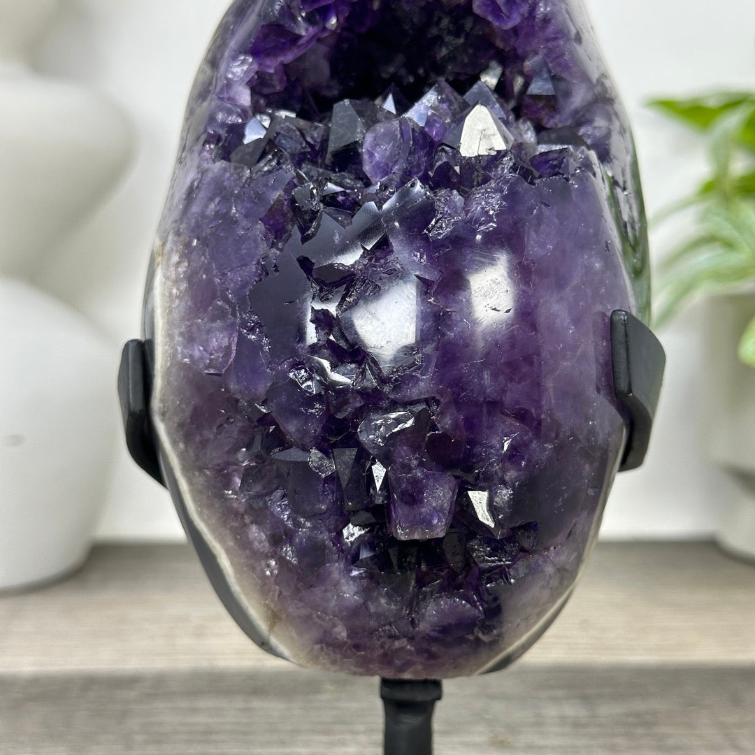 Top Grade Natural Amethyst Cluster with Agate Matrix - MWS3351