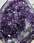 Amethyst Crystal Cluster Geode on Stand for Home Display Decor - MWS2683