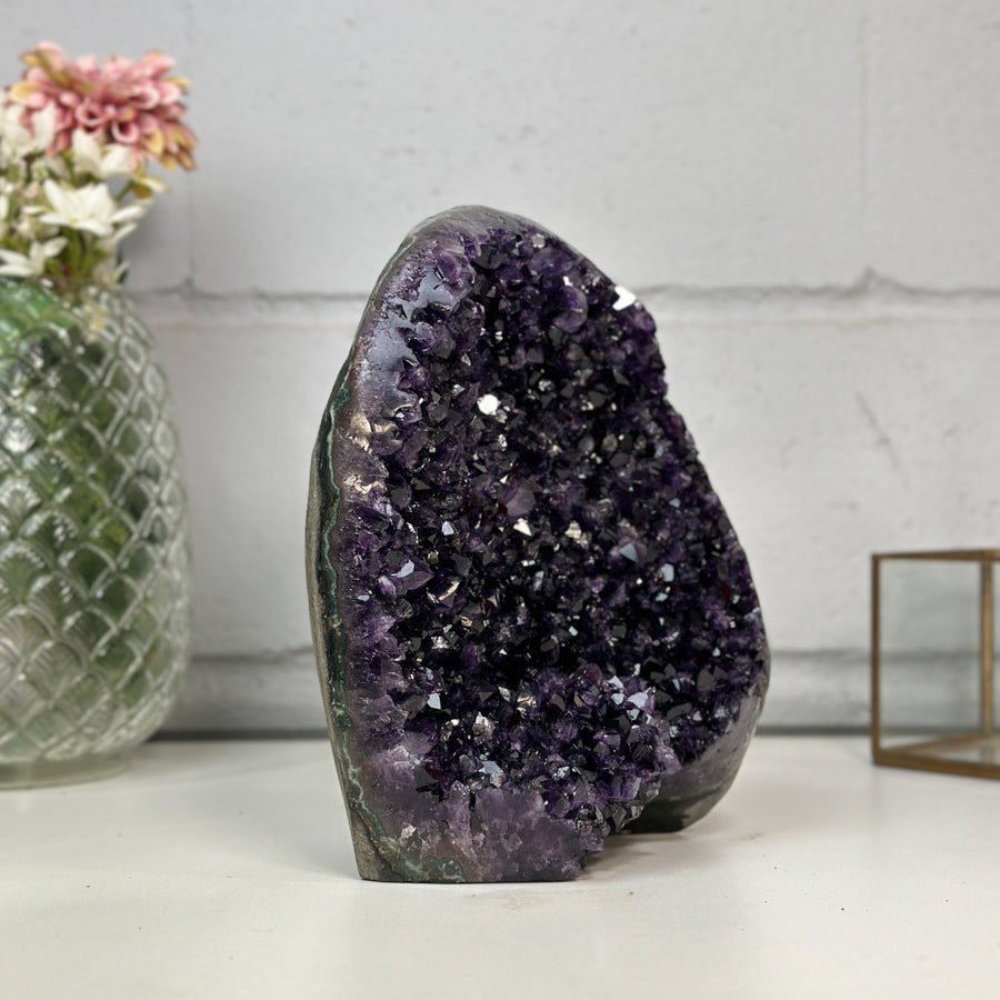Large Natural Amethyst Cathedral – Deep Purple Self Standing Geode from Uruguay - CBP1203