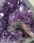 Unique Natural Amethyst Crystal Specimen with Calcite Formation - MWS3135