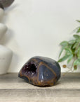 Amethyst & Blue Agate Stone Geode - STGE0076