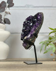 Natural Deep Purple Amethyst Cluster on Metal Stand - MWS3133