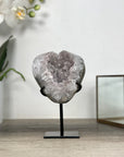 Natural Quartz Druzy Geode – Sparkling Crystal Accent for Home Decor - MWS2518
