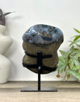 Natural Quartz Geode Statement piece on Stand - MWS3296