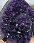AAA Grade Amethyst Crystal Geode on Metal Stand - MWS3055