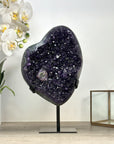 Top Grade Amethyst Crystal Cluster with Green Jaspe Shell - MWS2471