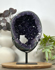 Huge Natural Deep Purple Amethyst Geode on Stand - MWS3077