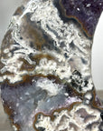 Outstanding Amethyst & Agate Moon Carving - MWS2370