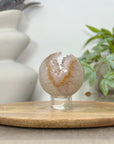 Yellow Tone Quartz Druzy Sphere Geode - SPH0172