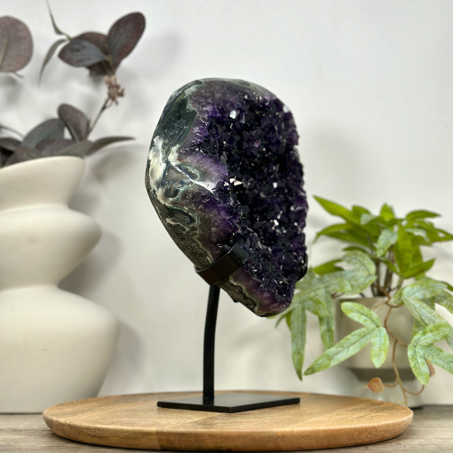 Large Natural Deep Purple Amethyst Specimen - MWS3118